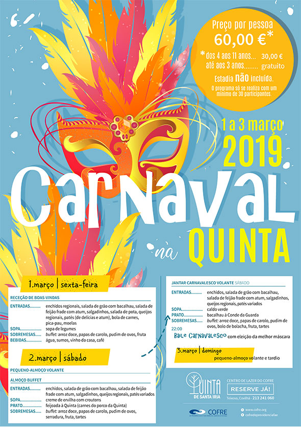 Programa de Carnaval na Quinta